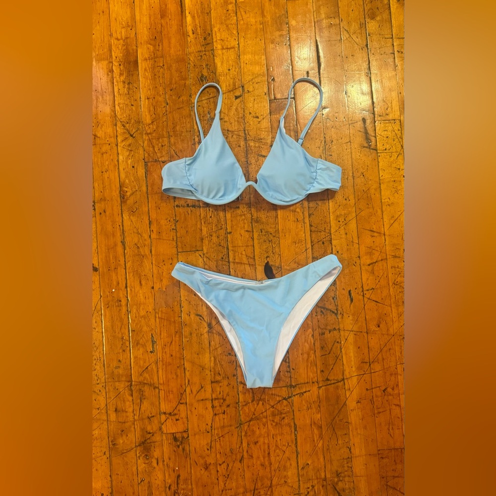 Baby Blue Bikini Set